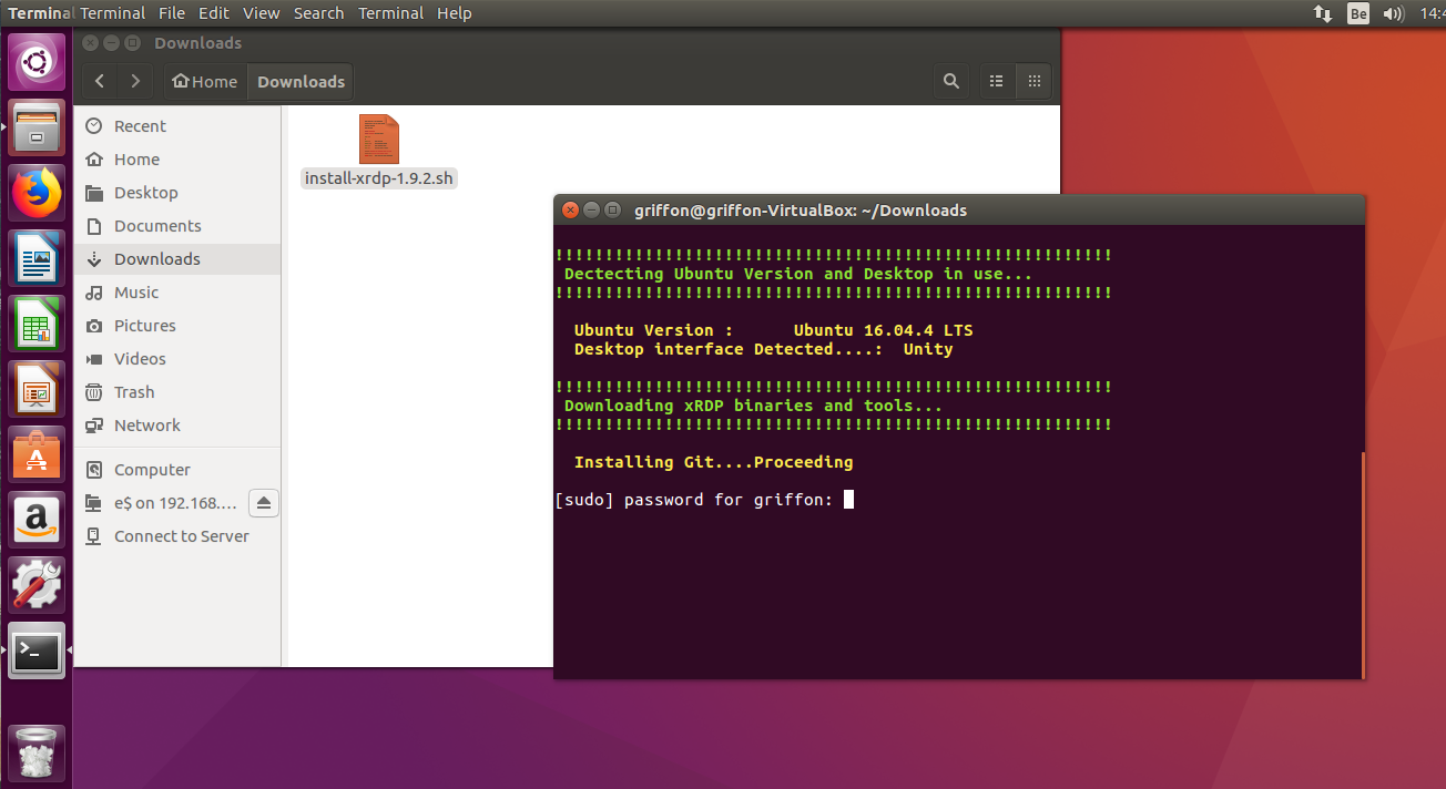 Xrdp Howto Custom Install On Ubuntu 16 04 X With Unity Interface Install Xrdp 1 9 2 Sh Griffon S It Library