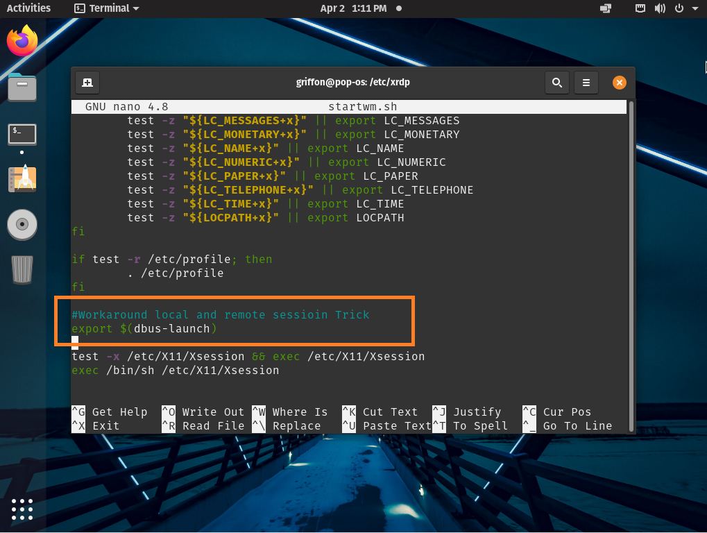 Протокол xrdp на Linux. Подключение к xrdp. Dbus-Launch language.