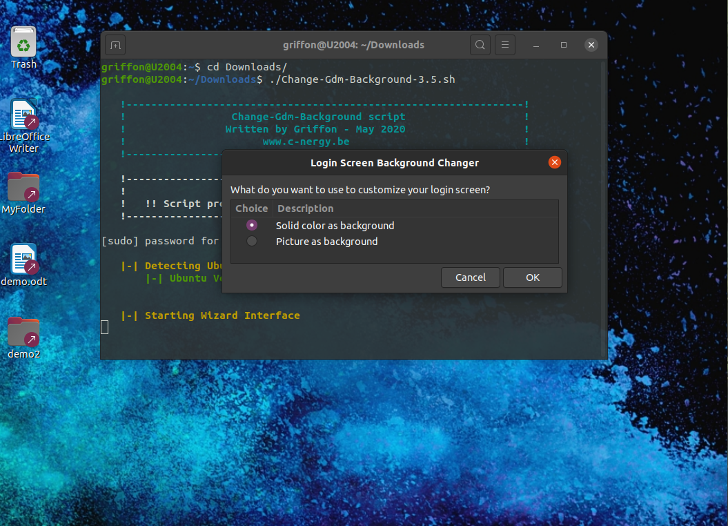 Với script đổi nền GDM Ubuntu 20.04 phiên bản 3.0 mới ra mắt, bạn có thể dễ dàng thay đổi nền mà không cần phải tìm kiếm và chỉnh sửa nhiều.