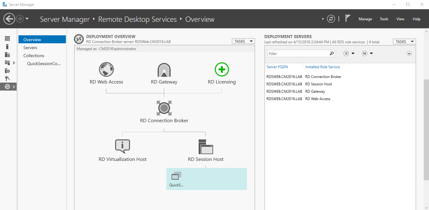 Настройка rds windows server 2016